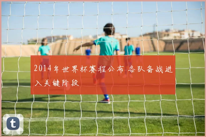 2014年世界杯赛程公布 各队备战进入关键阶段